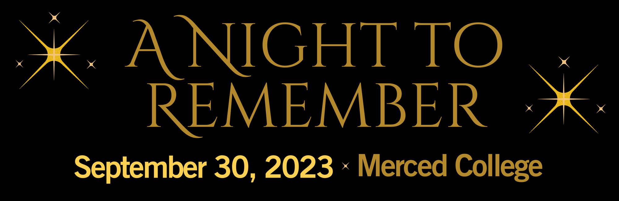 A Night to Remember Gala Top Graphic with Text
